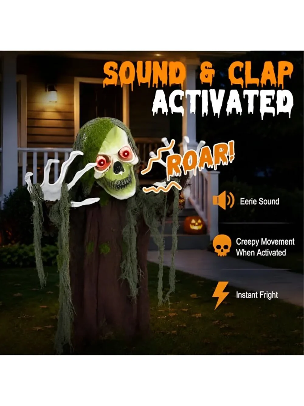 Halloween Decoration Outdoor Animatronic Zombie Groundbreaker, Halloween
